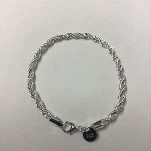 925 Sterling Silver Rope Bracelet